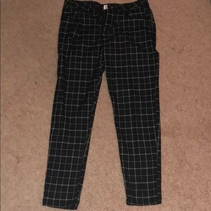 Cotton On Black Plaid Oxford Trouser